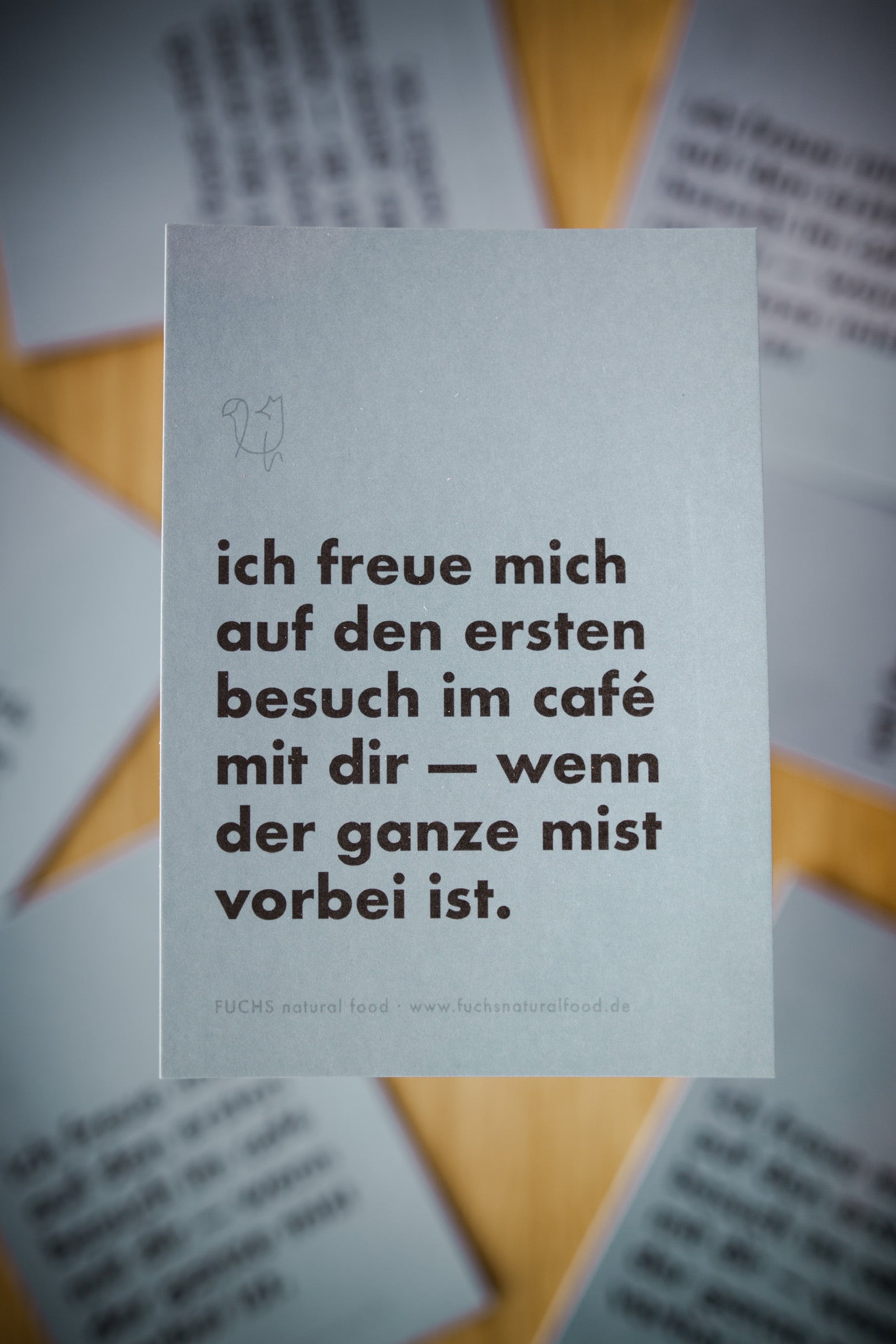 Karte "Erster Cafébesuch" - Corona Edition
