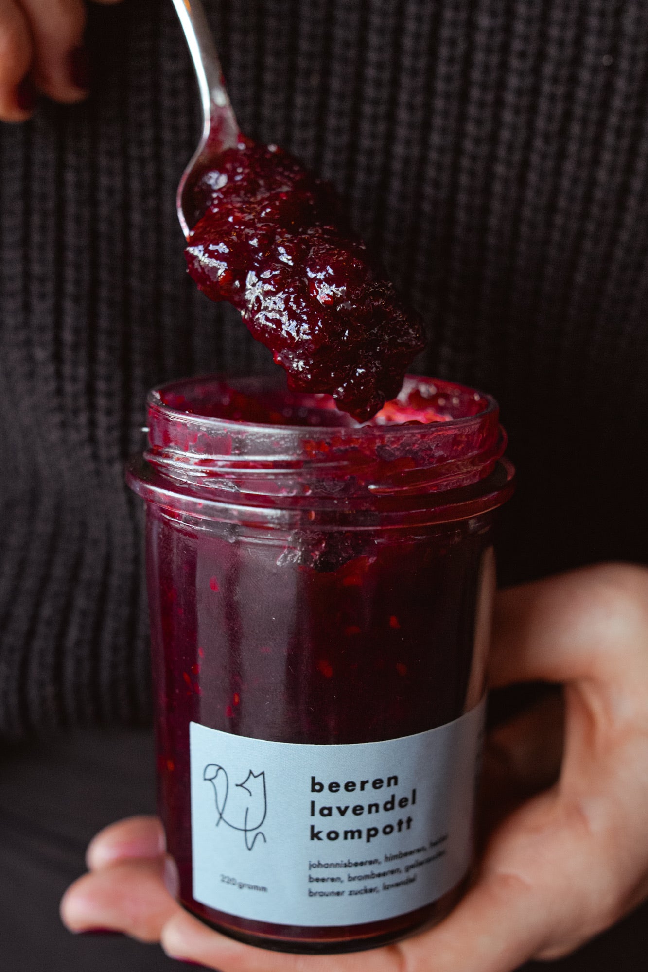 Beeren Lavendel Kompott