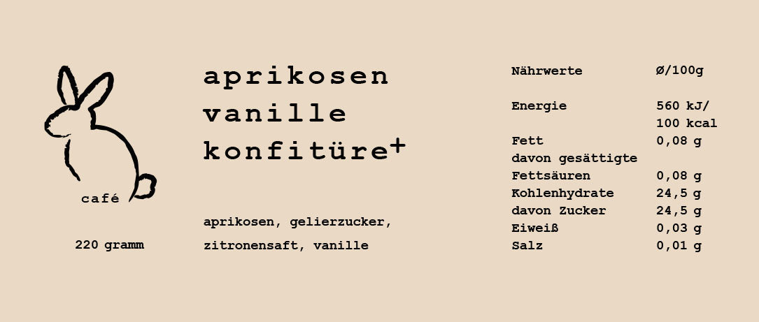 Aprikosen Vanille Konfitüre+